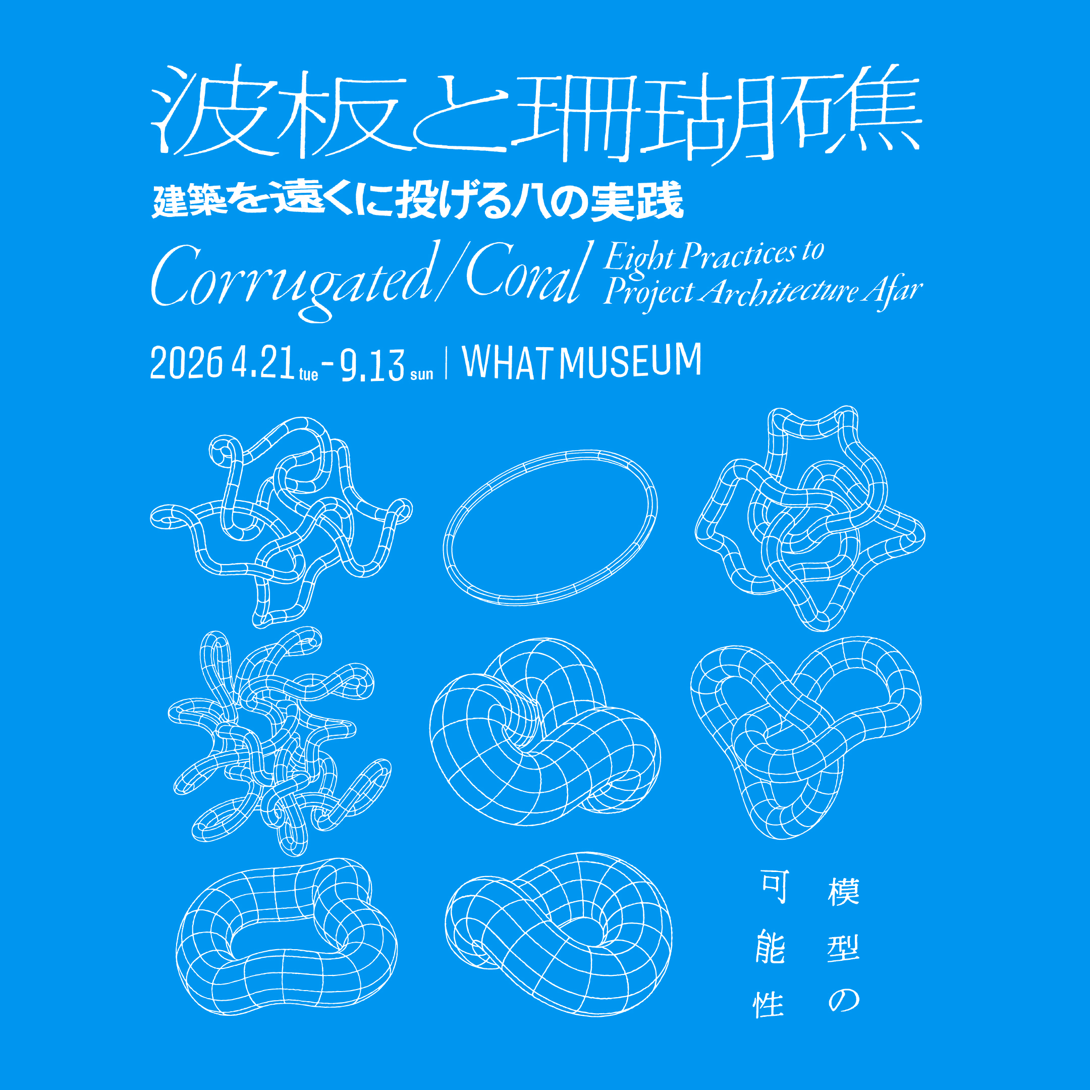 【WHAT MUSEUM】波板と珊瑚礁 － 建築を遠くに投げる八の実践【UPCOMING】